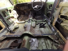 Interior stripped