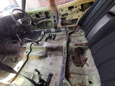 Interior stripped